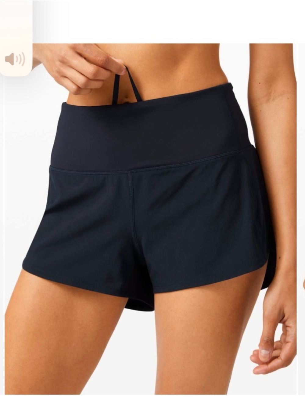 Lululemon High Rise Speed Up Shorts